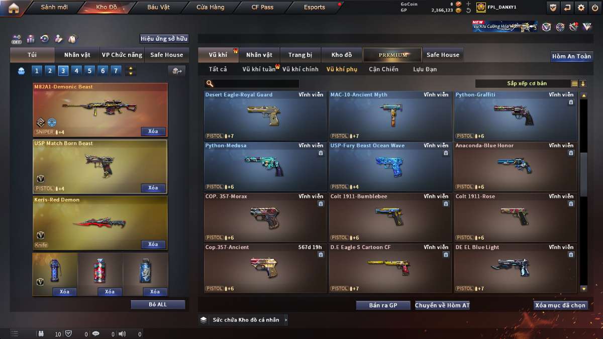 shop acc cf uy tin gia re